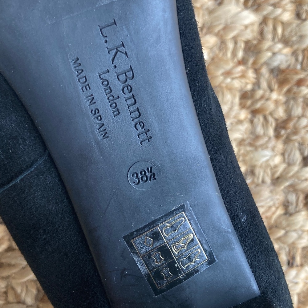 LK Bennett London Sersha Suede Pump. Black. Size 38.5 - Picture 11 of 13